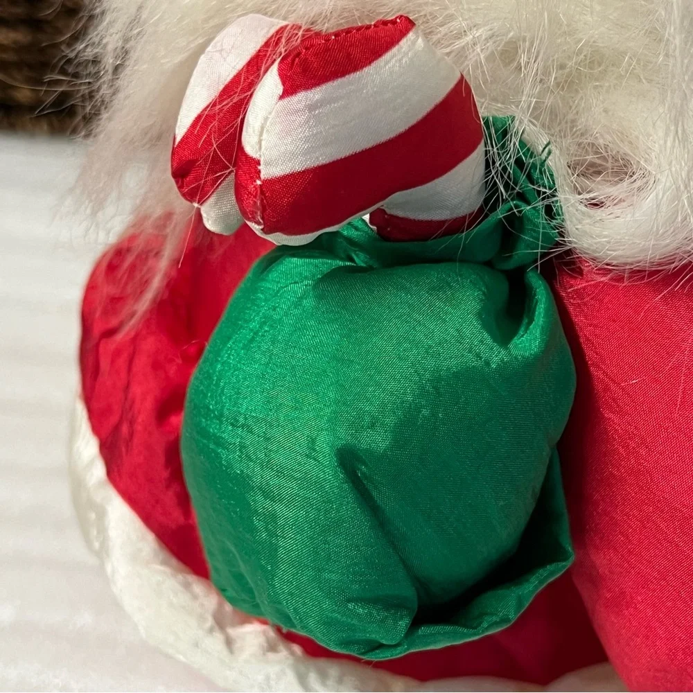 Vintage Norfin ParaCutes Troll Santa Doll with Elf in a Bag Plush Original Tags
